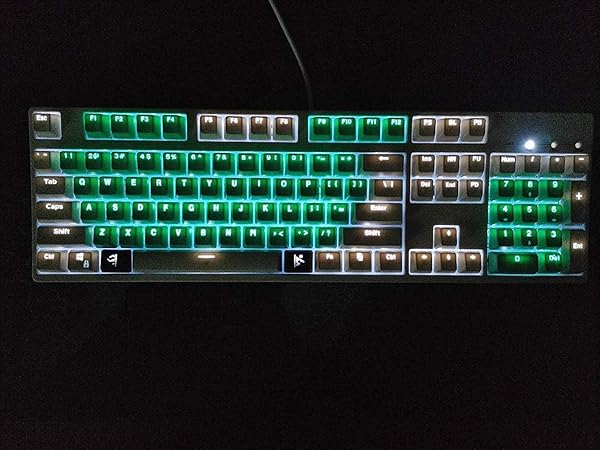 MECHKYP 2 Pcs 1.25u R1 Backlit Novelty Keycaps Set for Cherry MX Switches Gaming Mechanical Keyboards OEM Profile Laser Carving Ctrl Win Alt FN - View 9 of 11