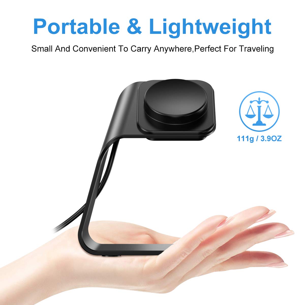 NANW NANW Charger Dock for Samsung Galaxy Watch 7 6 Classic 5 Pro 4 3 Active 2 1 USB Replacement Charging Cable Stand Accessories - View 5 of 7