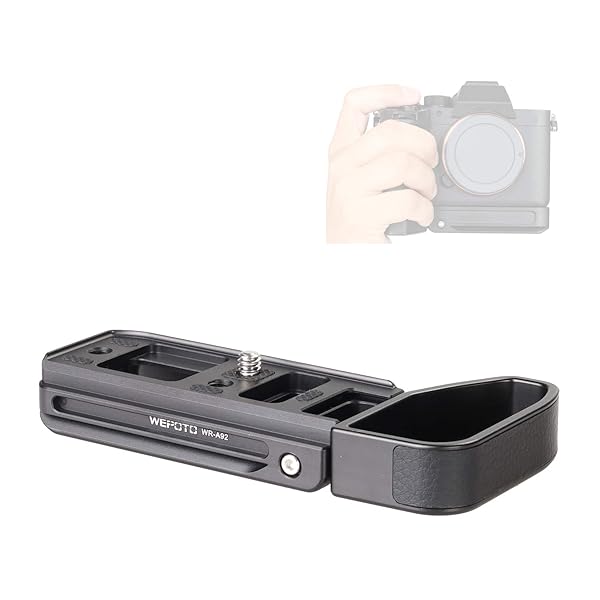 WEPOTO Upgrade Your Photography: WEPOTO A1 A7RM4 A9II A7M5 Handgrip with Quick Release Plate for Arca - WR-A92