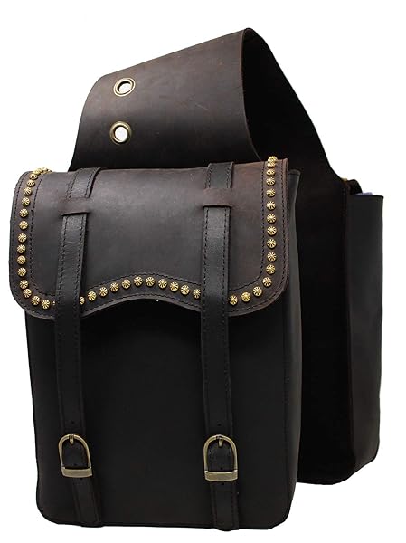 CHALLENGER CHALLENGER Western Horse Trail Riding Saddle with Leather Cantle & Saddle Bag 102AA14 - Durable & Stylish Gear for Equestrians