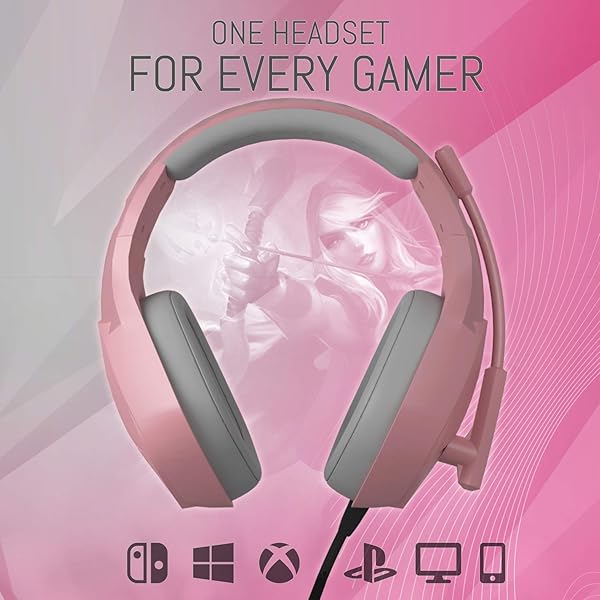 Orzly Orzly Pink Gaming Headset for PS5, Xbox, Nintendo Switch & PC - Hornet RXH-20 with Noise Cancelling Mic - View 5 of 10