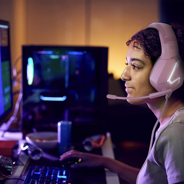 Orzly Orzly Pink Gaming Headset for PS5, Xbox, Nintendo Switch & PC - Hornet RXH-20 with Noise Cancelling Mic - View 8 of 10