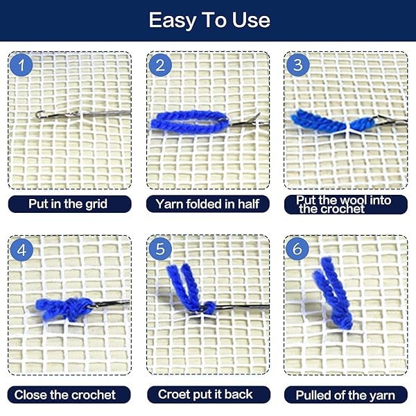 LAPATAIN DIY LAPATAIN Latch Hook Kits: Halloween Pumpkin Hat & Rug Kits for Kids & Adults - Perfect Home Decor! - View 7 of 7