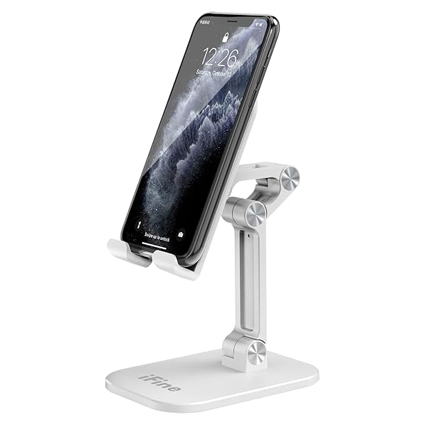 IFINE iFine Foldable Adjustable Cell Phone Stand for iPhone 12 and All Smartphones Heavy Duty Tablet Holder iPad Stand - View 3 of 8