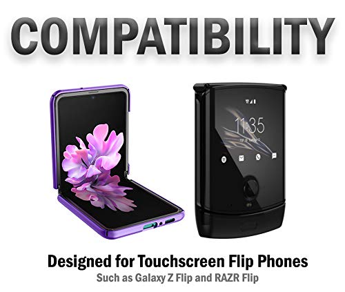 Nakedcellphone Buy Nakedcellphone Black Vegan Leather Case for Galaxy Z Flip 6 | Vertical Pouch with Belt Loop & Magnetic Closure - View 9 of 11