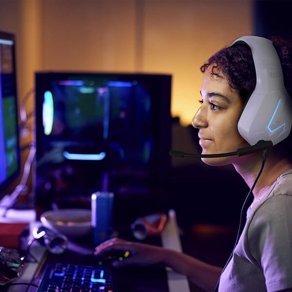 Orzly Orzly Hornet RXH-20 Gaming Headset: White Stereo Sound & Noise Cancelling for PS5, Xbox, Switch & PC - View 6 of 10