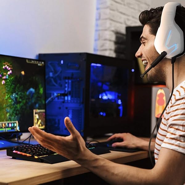 Orzly Orzly Hornet RXH-20 Gaming Headset: White Stereo Sound & Noise Cancelling for PS5, Xbox, Switch & PC - View 10 of 10