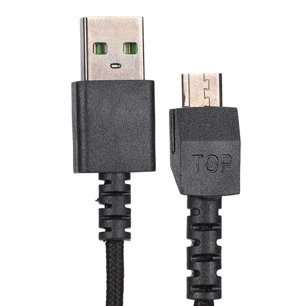 PUSOKEI 2.2M Gaming Mouse Cable for Razer/Super Mamba - Pure Copper Core USB Cable for Optimal Performance