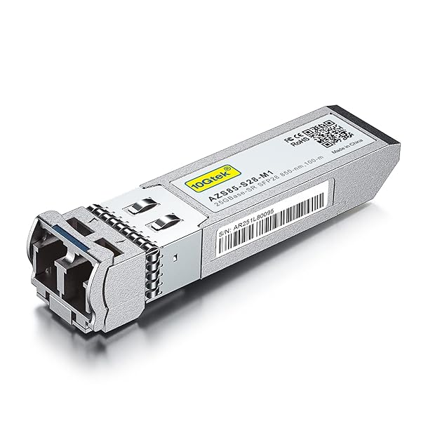 10Gtek 25G SFP28 Transceiver for Cisco SFP-25G-SR-S | 850nm, DDM, 100m Range - High-Speed Optical Module