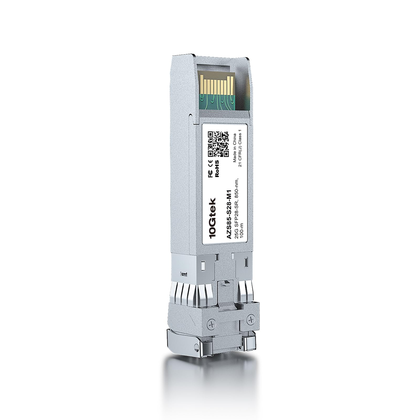 10Gtek 25G SFP28 SFP+ SR Transceiver 25GBase-SR Duplex LC MMF Optical Module for Intel E25GSFP28SR 850nm DDM up to 100m - View 5 of 7