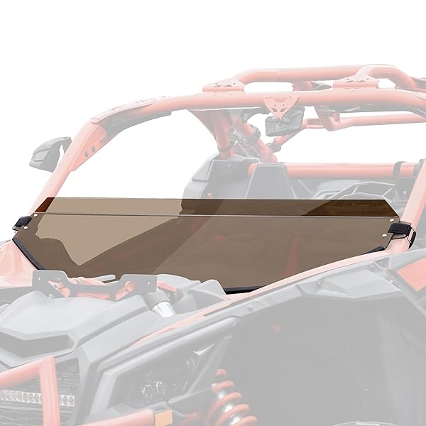 SAUTVS SAUTVS X3 Dark Tinted Half Windshield for Can-Am Maverick X3 (2017-2025) - Scratch Resistant & Vented Accessory - View 2 of 8