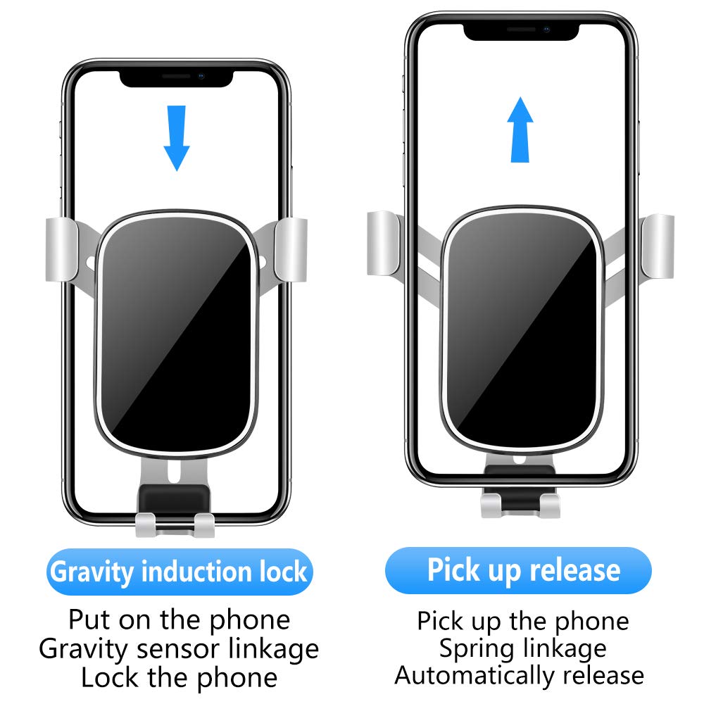 LUNQIN Car Phone Holder for Ford Mustang 2015 to 2023 Auto Accessories Navigation Bracket Mobile Cell Phone Mount Vent Screen Stand - View 3 of 6