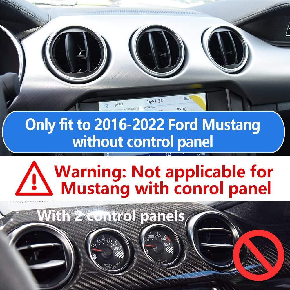 LUNQIN Car Phone Holder for Ford Mustang 2015 to 2023 Auto Accessories Navigation Bracket Mobile Cell Phone Mount Vent Screen Stand - View 4 of 6