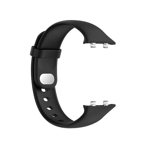 FitTurn FitTurn Silicone Watch Band for Oppo 41mm & 46mm - Stylish Replacement Strap for Men & Women with Metal Button (Black) - View 9 of 9