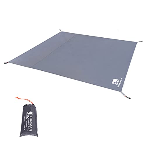 HIKEMAN HIKEMAN Waterproof Camping Tarp Portable Tent Footprint with Drawstring Bag Ground Cloth for Outdoor Hiking Picnic (L-83Â”x71Â”)