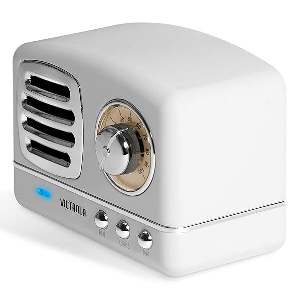 Victrola Victrola VS-170 Lily Bluetooth Mini Speaker Portable Rechargeable Battery White for On-the-Go Listening - View 4 of 7