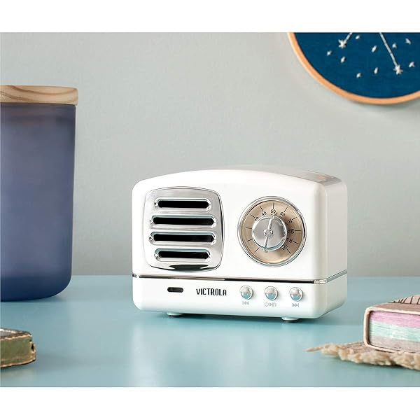 Victrola Victrola VS-170 Lily Bluetooth Mini Speaker Portable Rechargeable Battery White for On-the-Go Listening - View 6 of 7