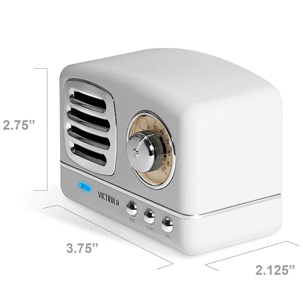 Victrola Victrola VS-170 Lily Bluetooth Mini Speaker Portable Rechargeable Battery White for On-the-Go Listening - View 7 of 7