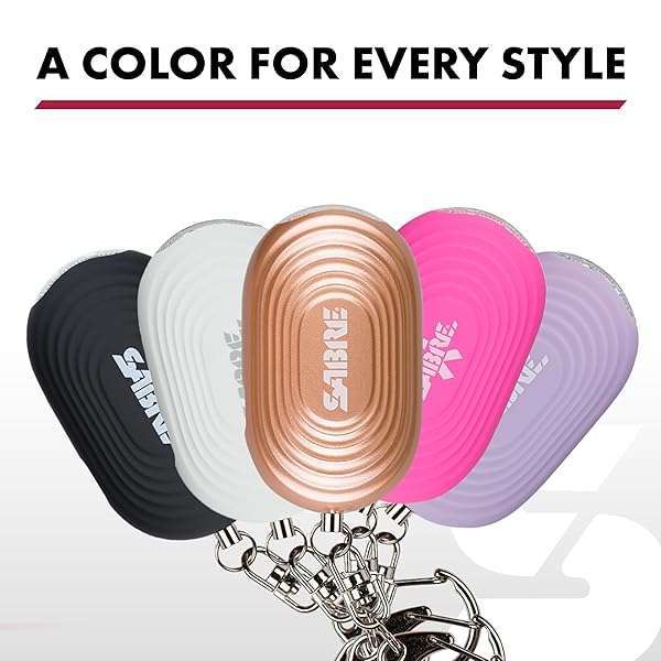 SABRE Stay Safe with SABRE 2-in-1 Personal Alarm & LED Light - 130dB Siren, 1,250ft Range, Compact Design for Bags & Keys - View 8 of 11