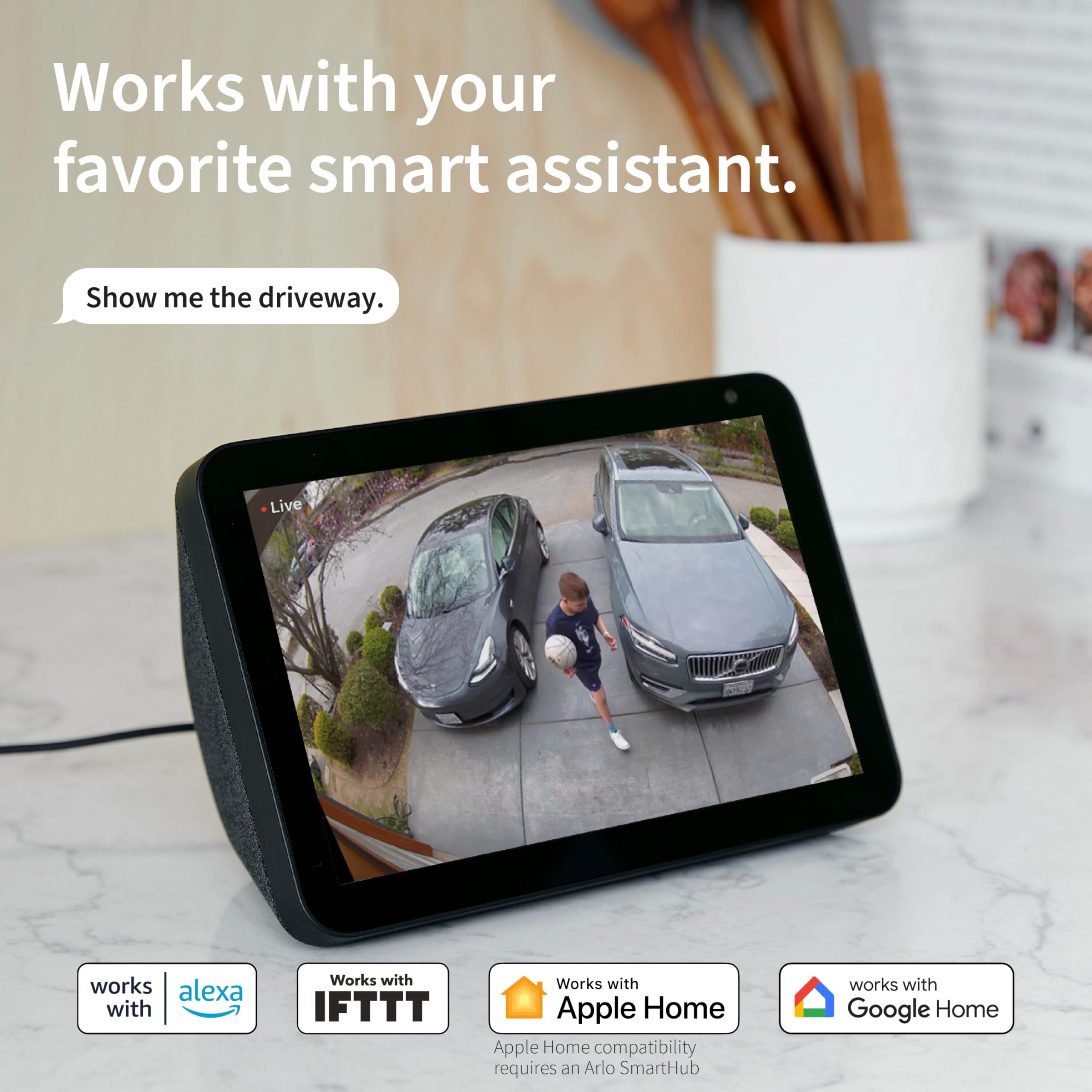 Arlo Arlo Ultra 2 Spotlight Camera 4K HDR (Camera only, SmartHub Sold Separately | Wireless Home Security Camera | Color Night Vision, Motion Sensor, 180º View, 2-Way Audio, Black - View 6 of 7