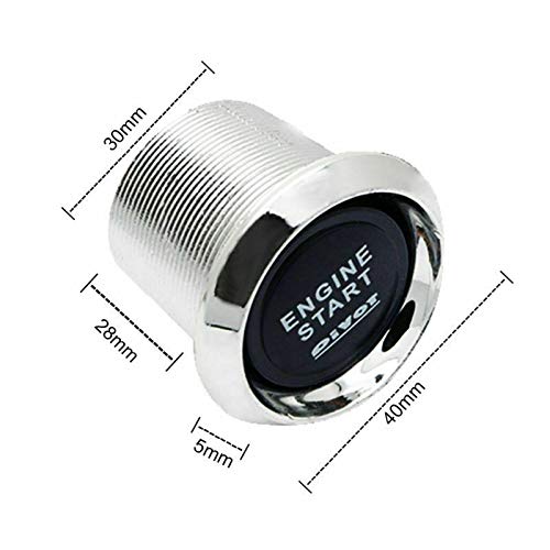 MACHSWON MACHSWON 12V LED Push Start Button Switch Kit for Easy Car Engine Ignition - View 4 of 7