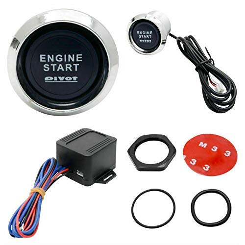 MACHSWON 12V LED Push Start Button Switch Kit for Easy Car Engine Ignition