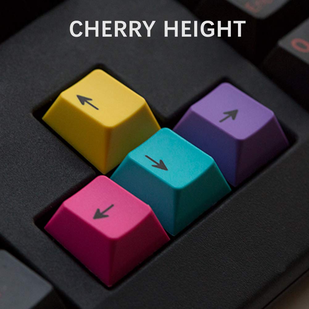 Kelendle Kelendle 4Pcs Personalized Colorful PBT Keycaps Cherry Profile Up Down Left Right Replacement for Mechanical Keyboard MX Switch - View 6 of 8