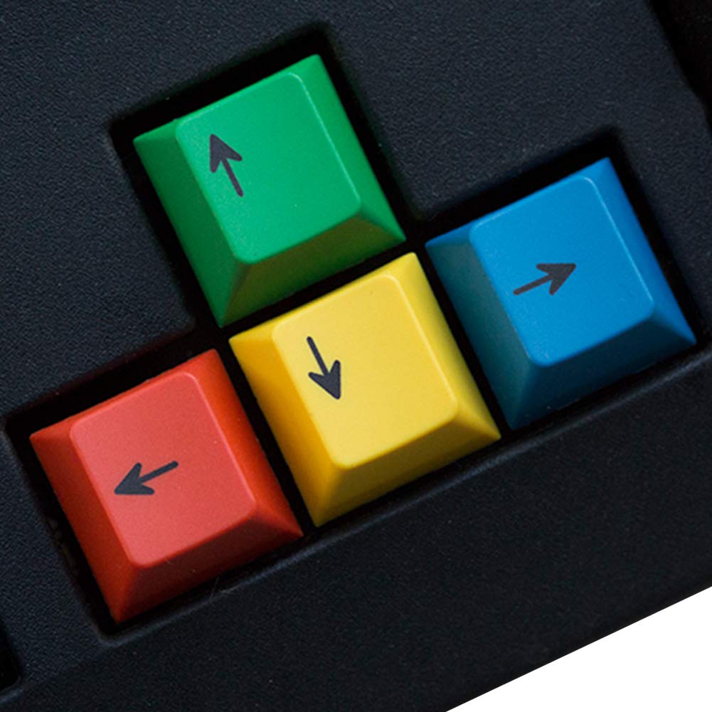 Kelendle Kelendle 4Pcs Personalized Colorful PBT Keycaps Cherry Profile Up Down Left Right Replacement for Mechanical Keyboard MX Switch