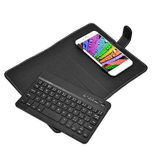 Tonysa Portable Wireless Bluetooth Keyboard for Phones - Mini Foldable Design with Protective Case (6-9.5cm, Black) - View 3 of 10