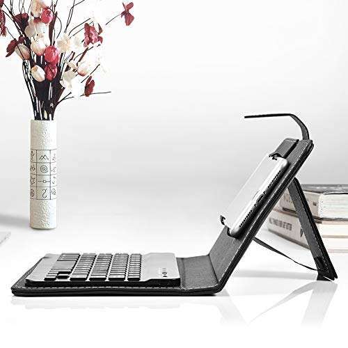 Tonysa Portable Wireless Bluetooth Keyboard for Phones - Mini Foldable Design with Protective Case (6-9.5cm, Black) - View 5 of 10