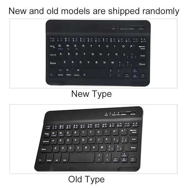 Tonysa Portable Wireless Bluetooth Keyboard for Phones - Mini Foldable Design with Protective Case (6-9.5cm, Black) - View 9 of 10