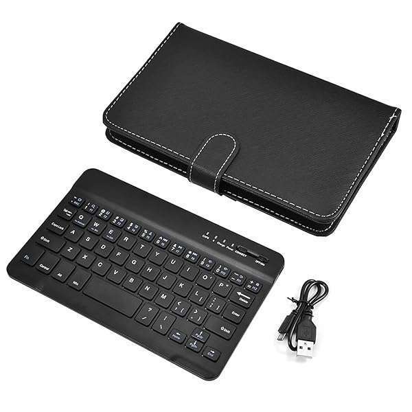 Tonysa Portable Wireless Bluetooth Keyboard for Phones - Mini Foldable Design with Protective Case (6-9.5cm, Black) - View 10 of 10