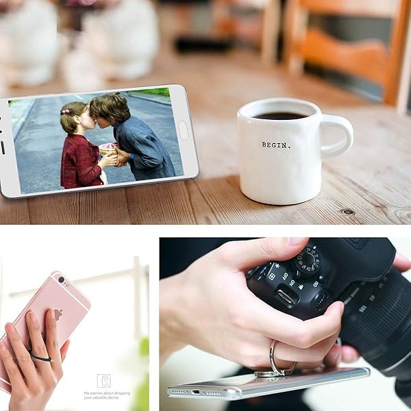 Bonoma Bonoma Phone Ring Stand 3 Pack Dog Paws 360 Degree Rotation Finger Grip Holder for Smartphones and Tablets - View 9 of 9