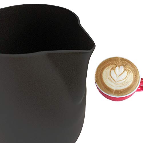 Chef Prosentials Chef Prosentials 20 oz Espresso Milk Frothing Pitcher Stainless Steel Jug for Latte Art Coffee Machine Tool Black - View 4 of 6