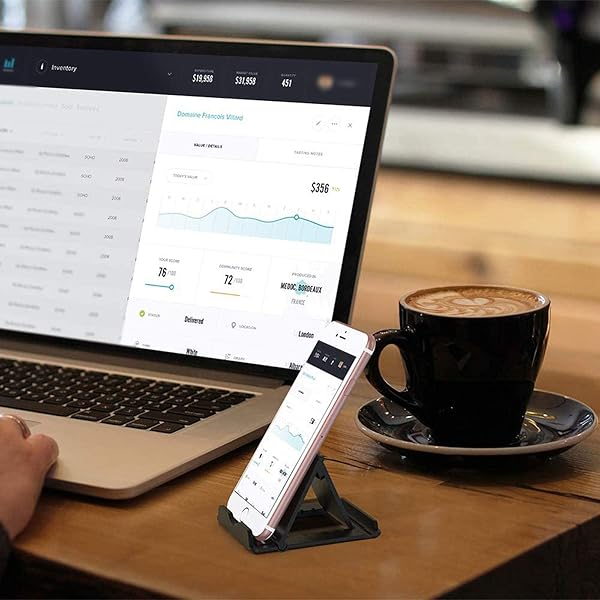 SIROAD Foldable Adjustable Phone & Tablet Stand for iPhone 15/14/13/12/11, iPad Pro, Galaxy & More - Portable Desktop Holder - View 8 of 8