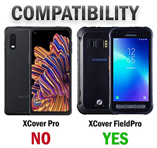 Cobalt Blue Case with Clip for Samsung Galaxy XCover FieldPro Kickstand Cover and Rotating Belt Holster Combo - View 7 of 8