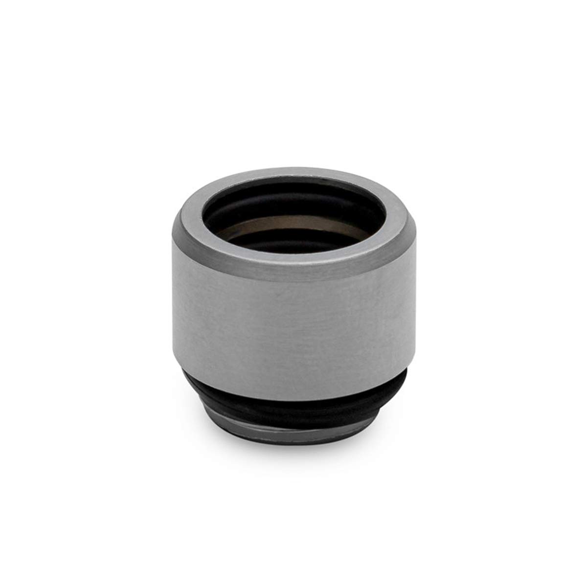 EKWB EK-Quantum Torque Micro HDP 12 Push-in Fitting for Rigid Tubing 12mm OD Satin Titanium