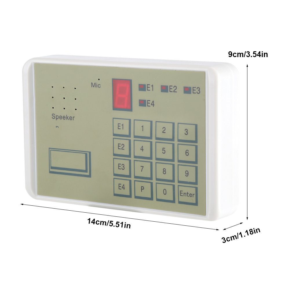 GLOGLOW Wired Telephone Voice Dialer Home Security System with 4 Phone Number Storage for Enhanced Safety - View 4 of 7