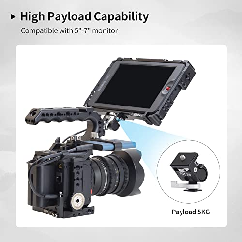 Nitze Buy Nitze N54-F1 Field Monitor Mount: Quick Release Cold Shoe, Swivel & Tilt Adjustable Holder - View 5 of 8