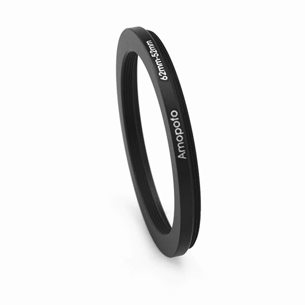 Amopofo 62mm to 52mm Step-Down Filter Ring Adapter for UV, ND, CPL - Metal Camera Accessory - View 3 of 7