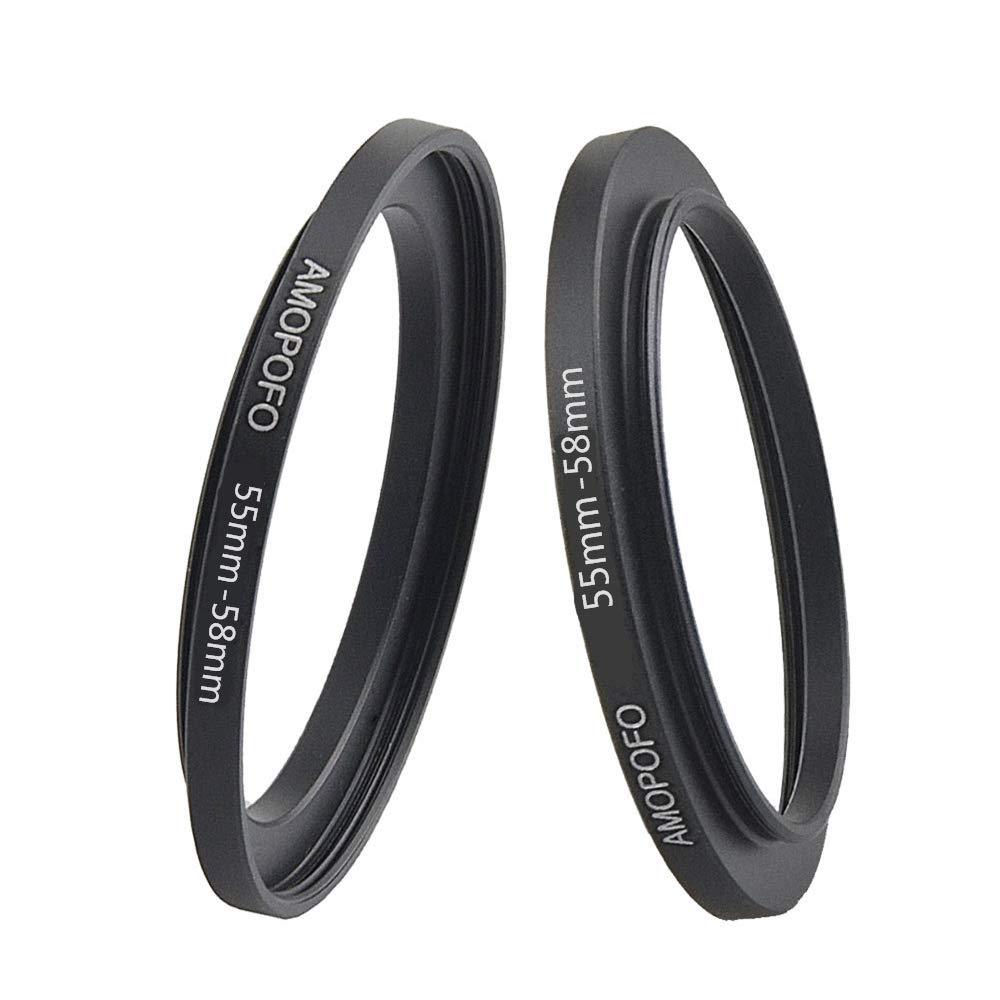 55mm to 58mm Camera Filter Ring Step Up Adapter for UV ND CPL Metal Filter - View 3 of 4
