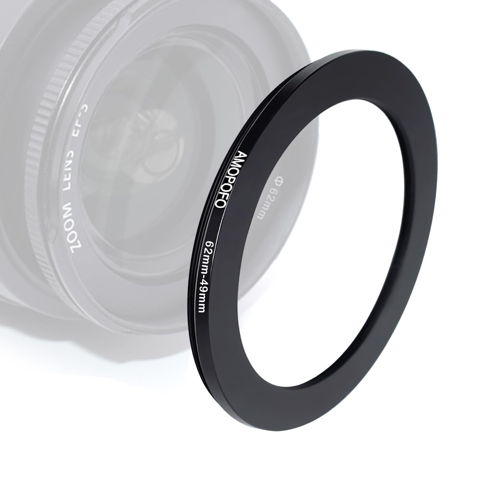 62mm to 49mm Camera Filter Ring Step Down Adapter for 49mm UV ND CPL Metal Filter