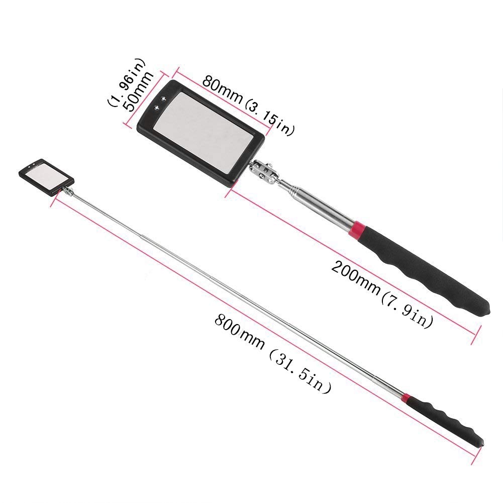 Telescoping Inspection Mirror with Extendable Observation and Magnetic Tool Set for Mechanics Automotive Use - View 2 of 8
