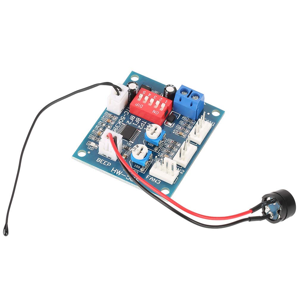Oumefar DC 12V PWM Fan Speed Controller Module Adjustable with Temperature Sensor for Four Wire PC Fans - View 9 of 9
