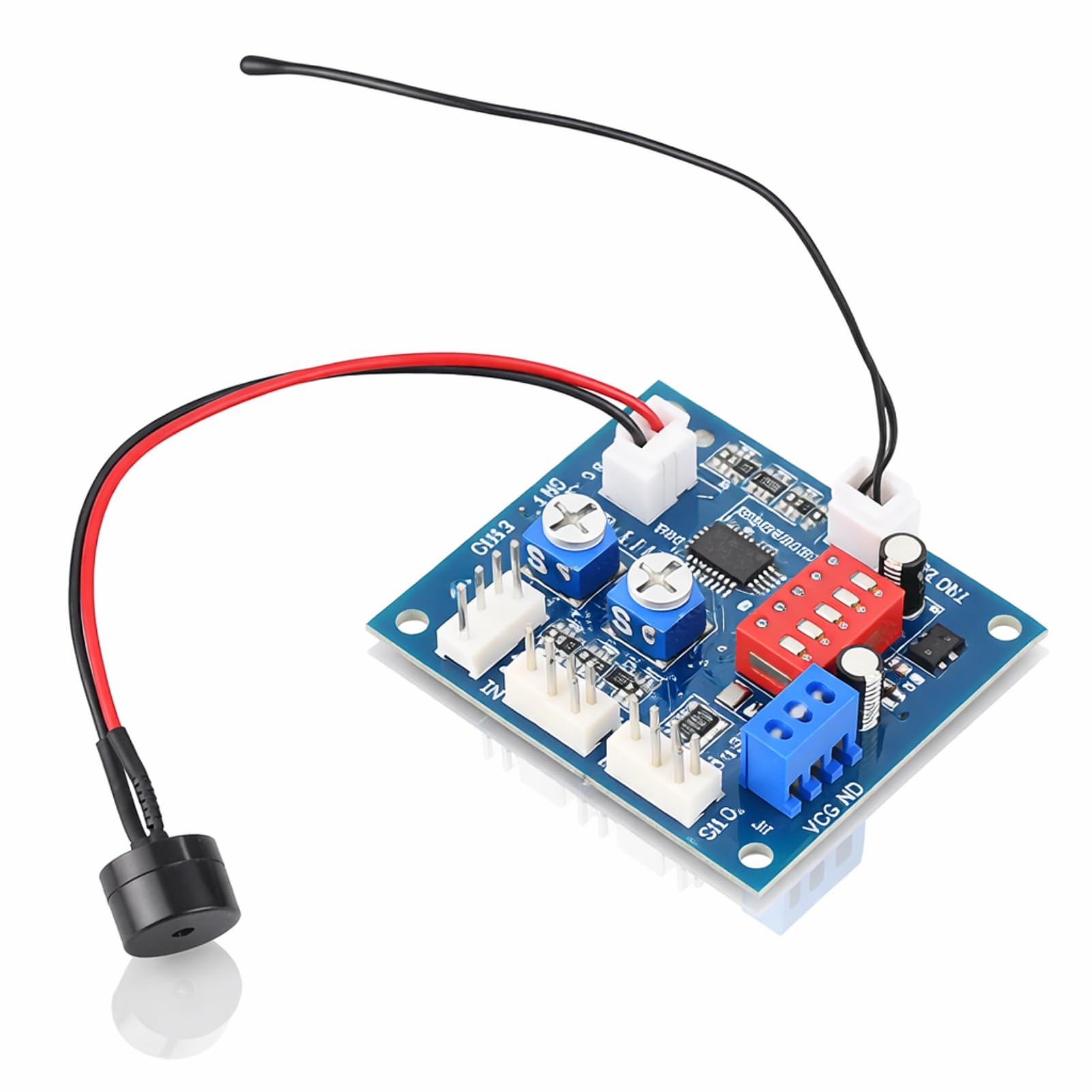 Oumefar DC 12V PWM Fan Speed Controller Module Adjustable with Temperature Sensor for Four Wire PC Fans