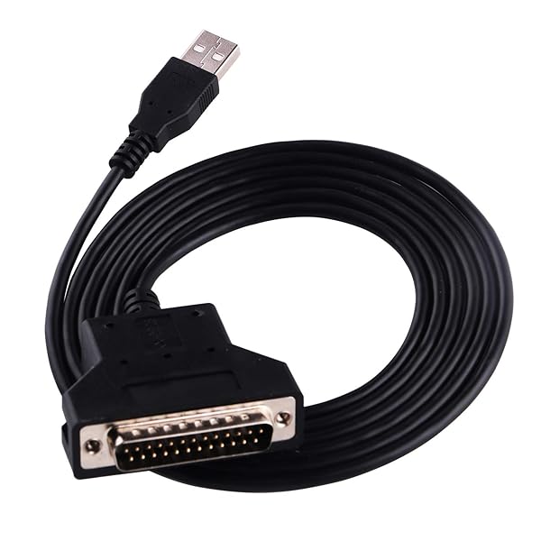 Green-utech 5FT USB to RS232 DB25 Serial Adapter Cable for Barcode Printer Scanner with CP2102 Chip - View 4 of 6