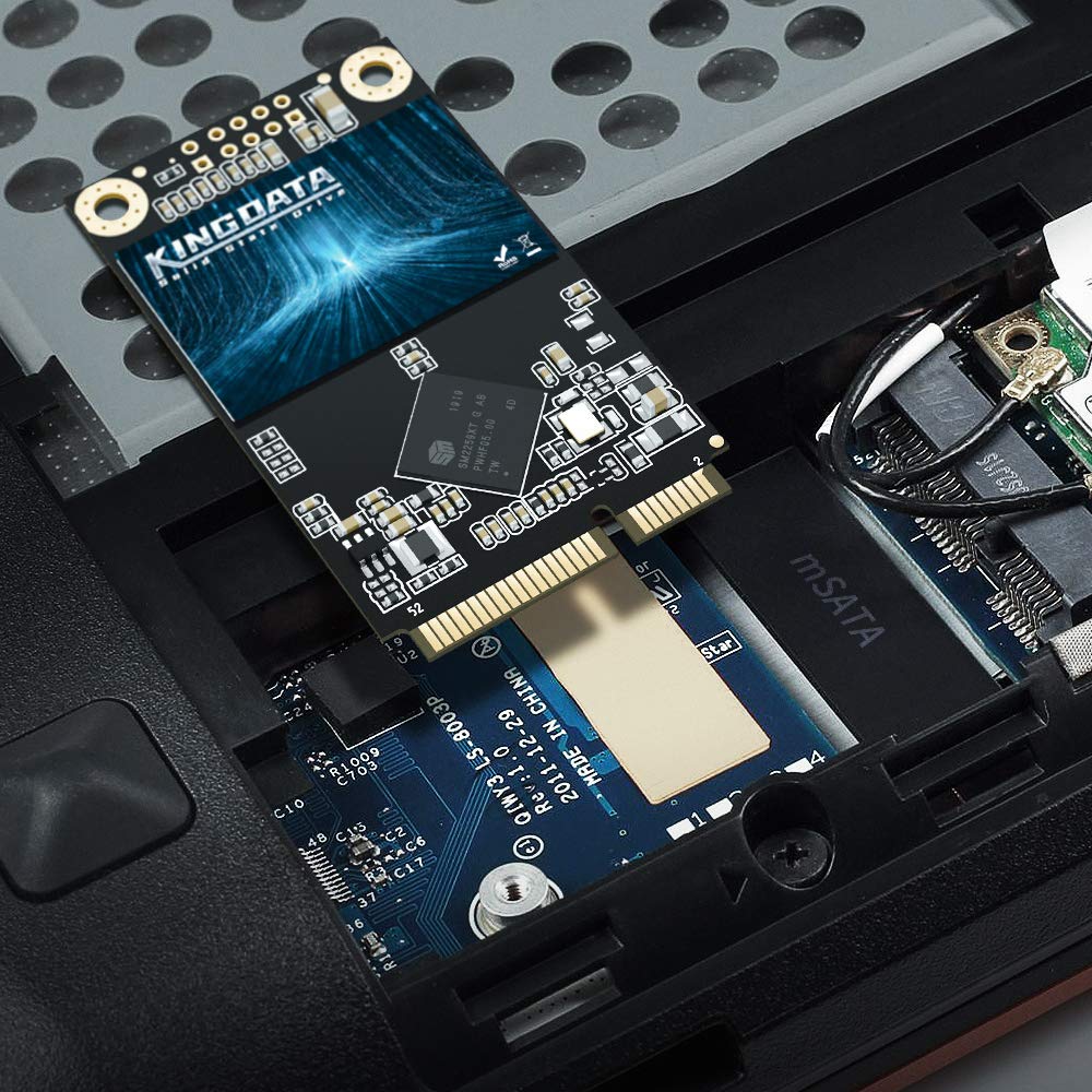 KINGDATA Kingdata Msata 256GB SSD Sata3 Internal Solid State Drive High Speed Mini Storage Upgrade for Laptops and Desktops - View 5 of 6