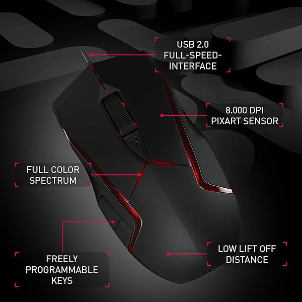 Cherry Cherry Americas JM-3000-2 Coreded RGB Black Mouse: Ultimate Gaming Performance & Style - View 4 of 10