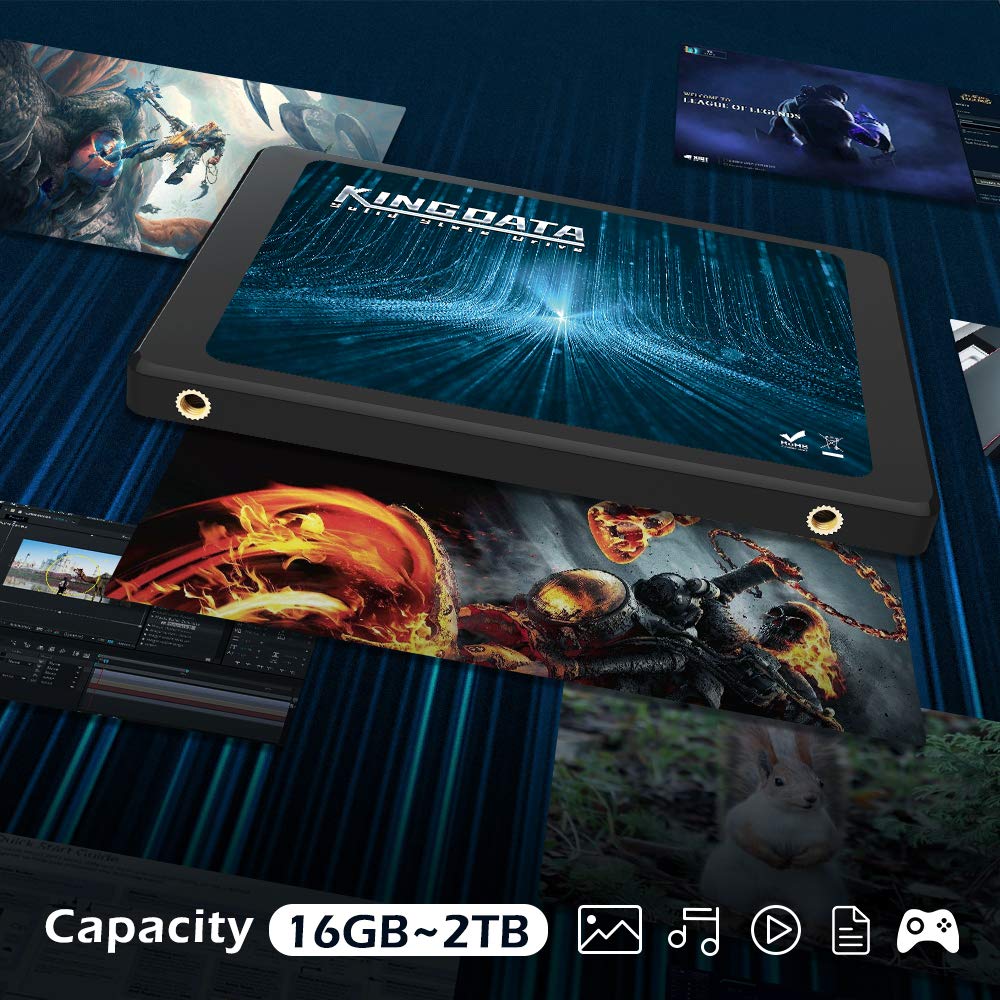 Kingdata 64GB SATA 2.5 Inch Internal Solid State Drive High Performance SATAIII 6 Gb/s 7MM Height SSD - View 2 of 6