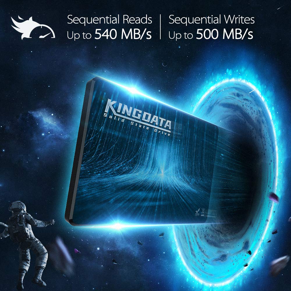 Kingdata 64GB SATA 2.5 Inch Internal Solid State Drive High Performance SATAIII 6 Gb/s 7MM Height SSD - View 3 of 6